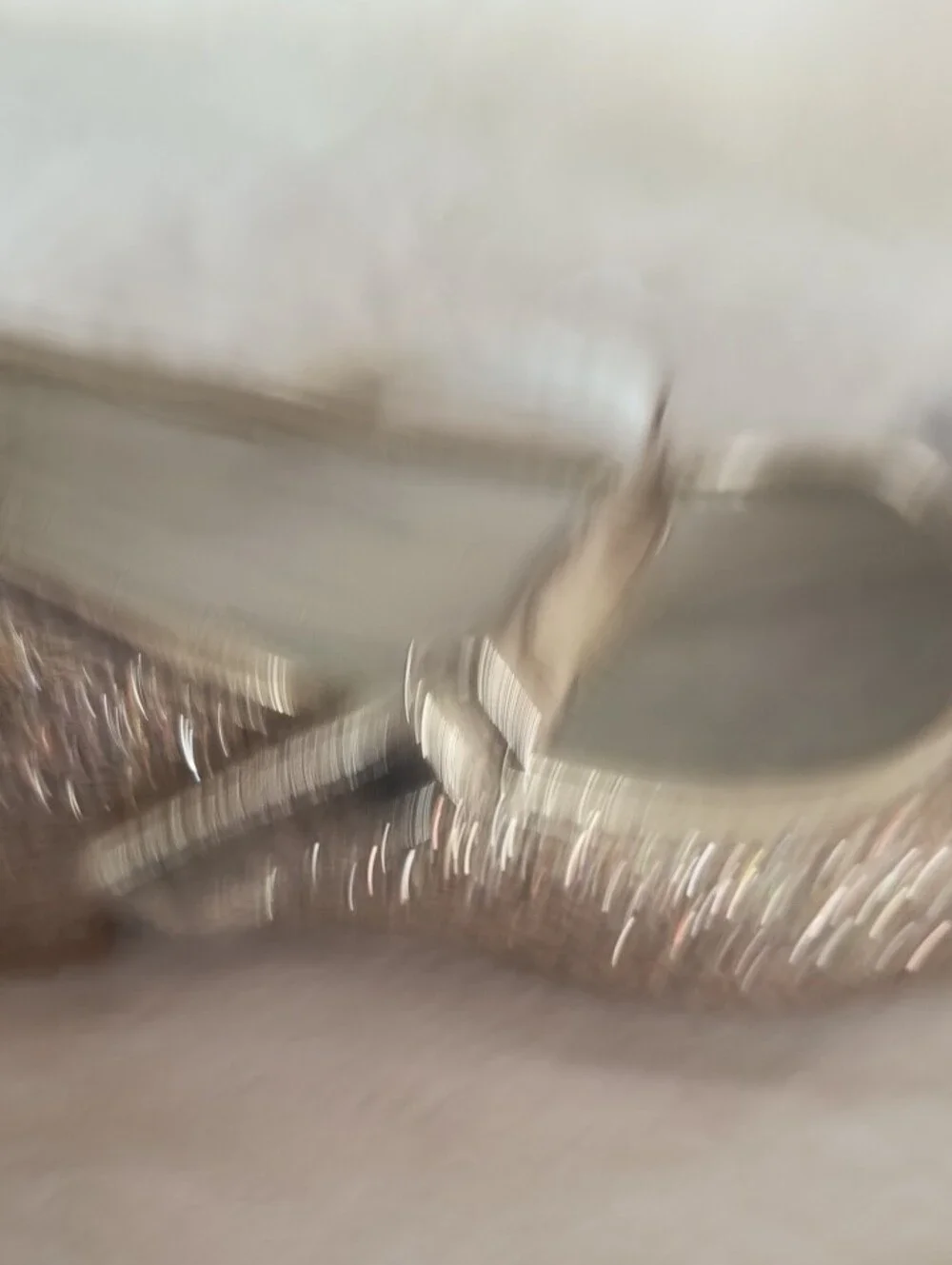 Girls' Glitter Bow Mary Janes in Metallic Gold